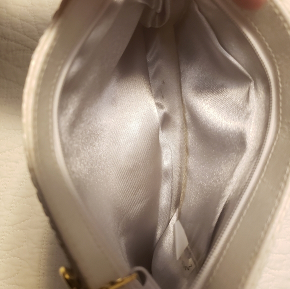 REDUCED White Y&S Metal Mesh purse - Picture 4 of 5